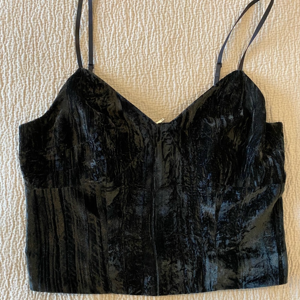Velvet Crop Top